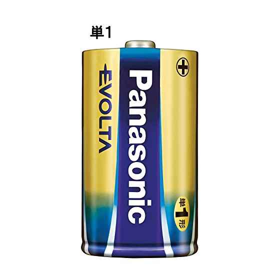 パナソニック アルカリ乾電池 エボルタ 単1形 LR20EJ／6SW(6本入)