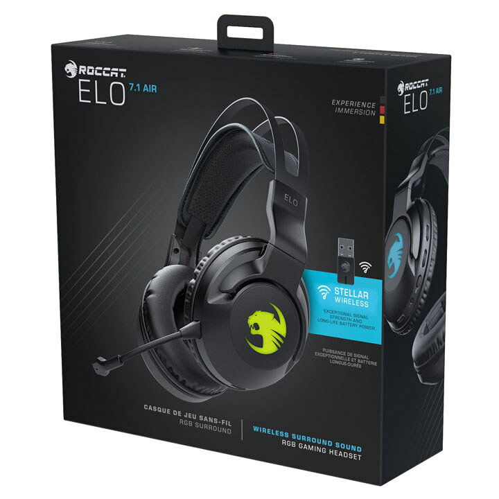 楽天市場】ROCCAT ゲーミングヘッドセットワイヤレスモデル ELO 7.1