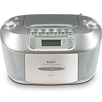 【新品未使用】T-CDK-705 CD・カセットデッキ TOHSHOH 速度調整機能付CDラジカセ T-CDK705 （マイク2本付