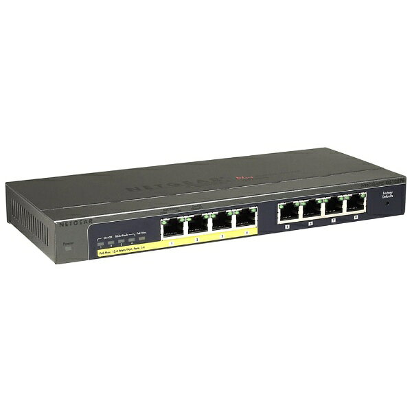 NETGEAR イッチングハブ ギガ PoE＋x8ポート GS108PP-100 楽天市場】NETGEAR イッチングハブ ギガ PoE＋x8ポート GS108PP-100AJS