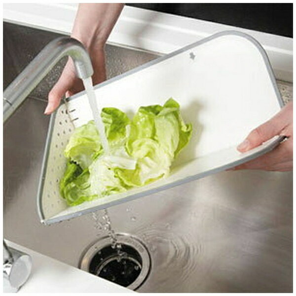 ジョゼフジョゼフ 折りたたみまな板 リンス&チョップ スモール ホワイト(1コ入)