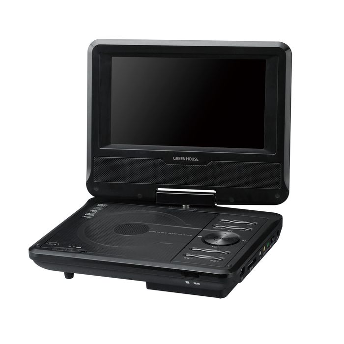 楽天市場】グリーンハウス GAUDI 7インチポータブルDVD