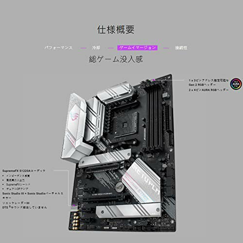 ASUS マザーボード ROG STRIX B550-A GAMING