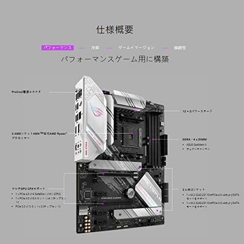 ASUS マザーボード ROG STRIX B550-A GAMING