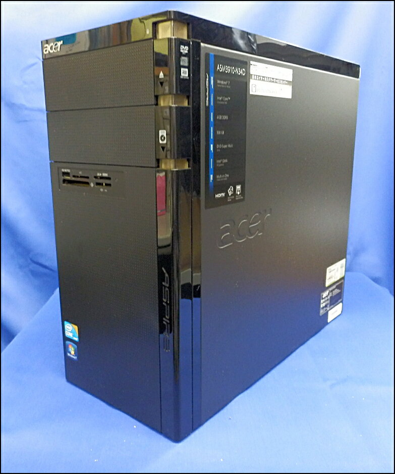 楽天市場】日本エイサー acer Aspire M3910 ASM3910-N34D CORE i3