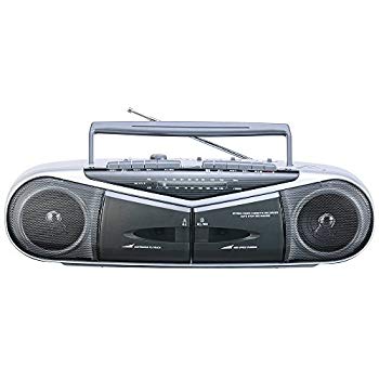 楽天市場】小泉成器 コイズミ ダブルラジカセ シルバー SAD-1233