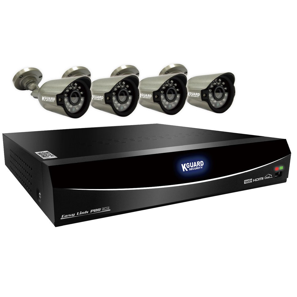 楽天市場】恵安 KGUARD Security 8チャンネルDVR カメラ4台