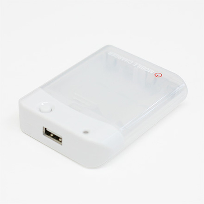 Air-J USBポート付 乾電池式緊急充電器 BJ-USBNB WH
