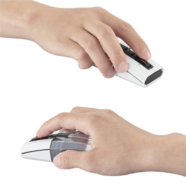 エレコム ワイヤレス マウス Bluetooth 5.0 無線 ブルーLED モバイル M-CCP1BBWH(1個)