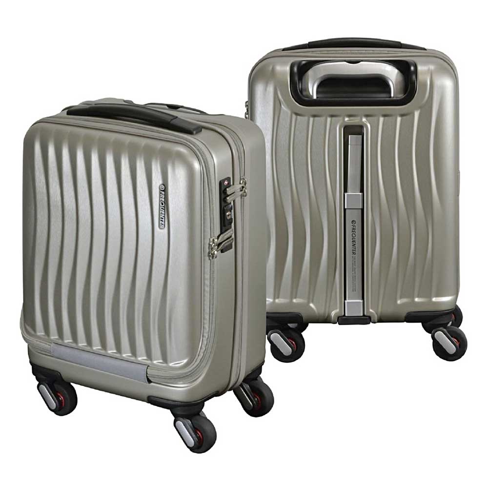 新品 キャリーバッグ FREQUENTER エンドー鞄 シャンパンゴールド 1-3泊] エンドー鞄 フリクエンター クラムA 34L シャンパン