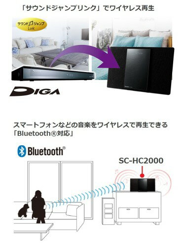 Panasonic  コンパクトステレオシステム SC-HC2000-K