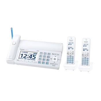 Panasonic おたっくす デジタルコードレス普通紙ファクス KX-PD725DW-W