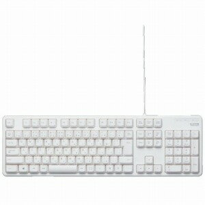 ELECOM 有線フルキーボード TK-FCM104XWH