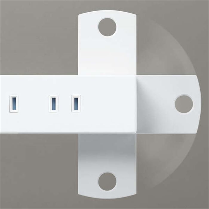 ELECOM 法人向け 磁石付き 10口タップ T-H0201WH