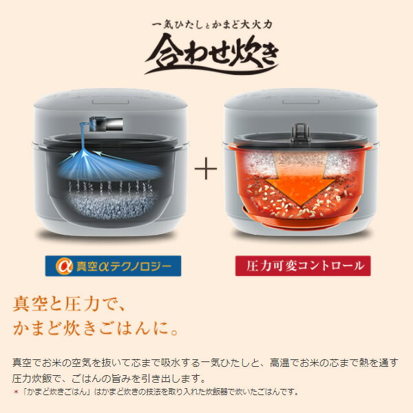 楽天市場】東芝ホームテクノ TOSHIBA 圧力IHジャー炊飯器 RC-10VXN(W