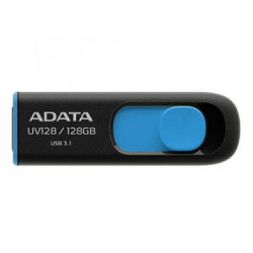 A-DATA USBメモリ UV128 128GB BLACK/BLUE 128GB