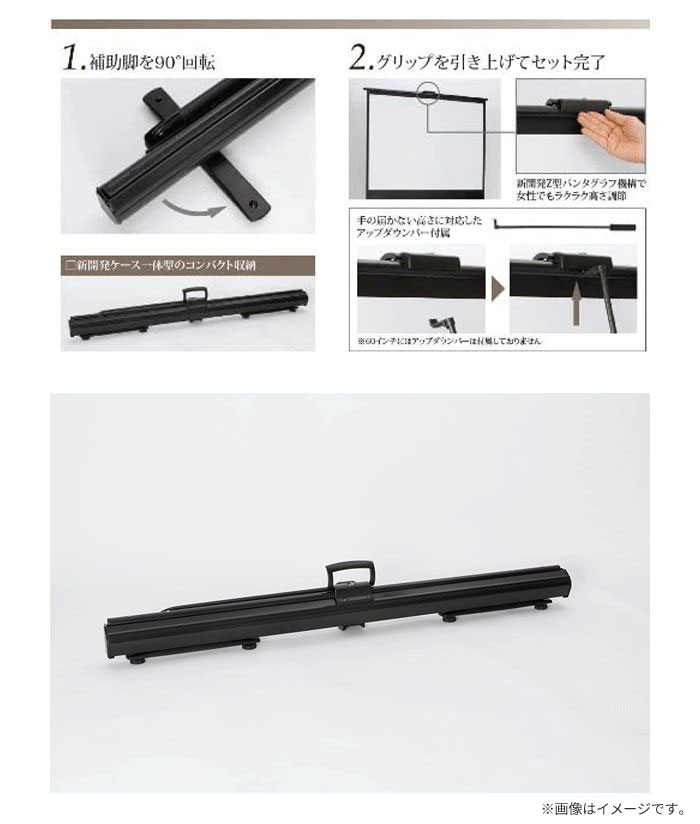 楽天市場】CAVジャパン CAVジャパン 80型データプロジェクタ用モバイル
