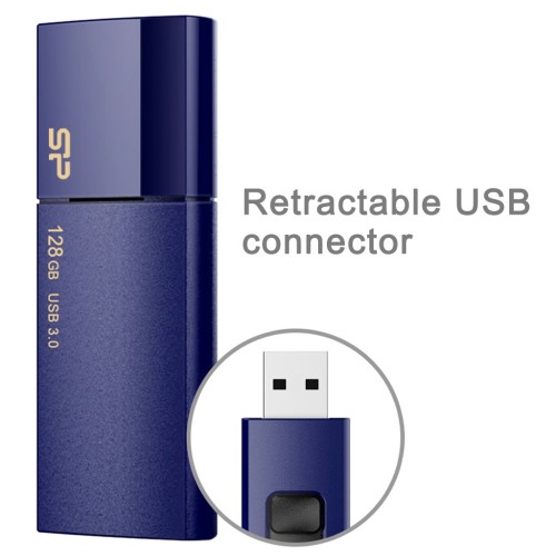SILICON POWER USB3.0スライド式USBメモリー SP128GBUF3B05V1D 128GB