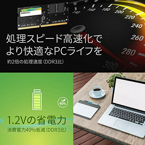 SILICON POWER ノートPC用メモリ SP032GBSFU266B22