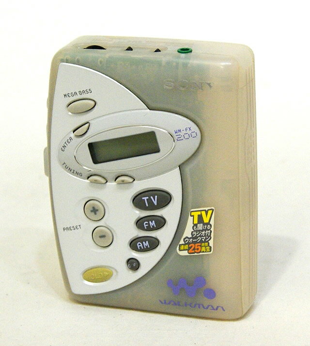 【希少品】SONY ラジオ機能付き カセットウォークマン WM-FX200 Yahoo!オークション -「wm-fx200」の落札相場・落札価格