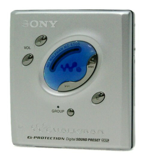 楽天市場】ソニーグループ SONY ポータブルMDプレーヤー MZ-E505(S