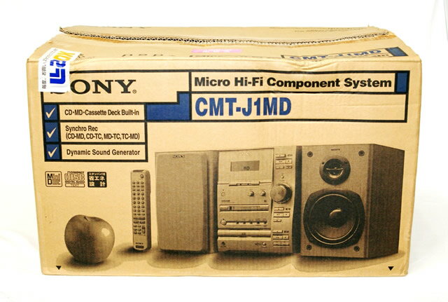 楽天市場】SONY MDデッキ搭載オールインワンコンポ CMT-J100センター