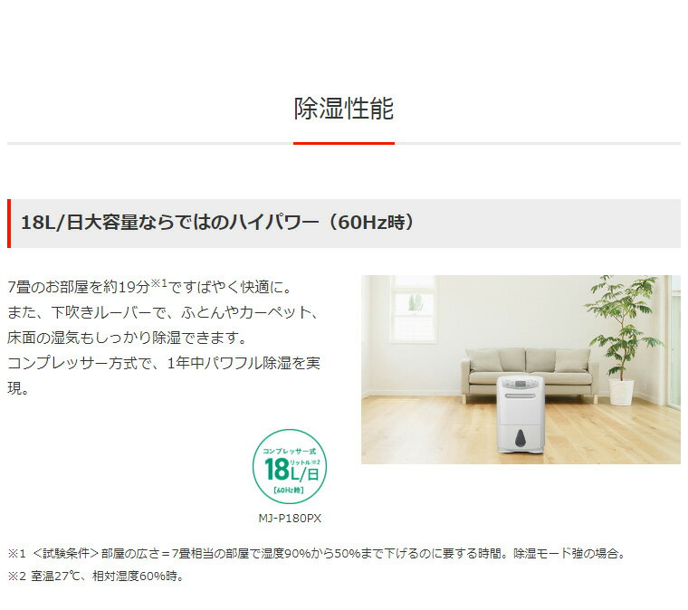 楽天市場】三菱電機 MITSUBISHI 衣類乾燥除湿機 MJ-P180PX-W | 価格