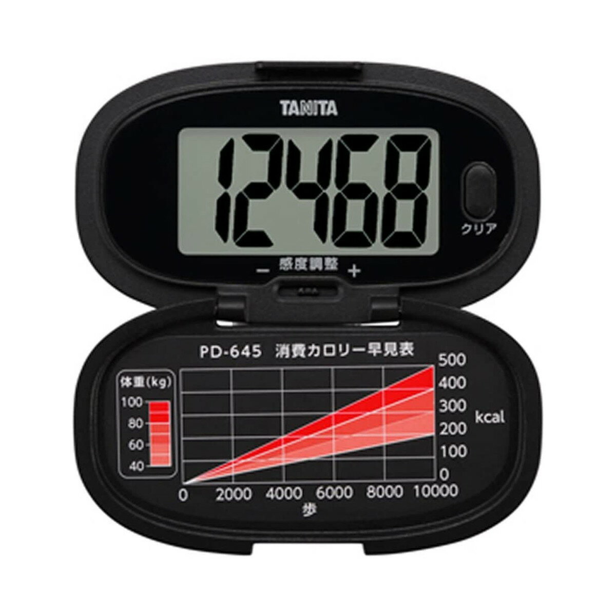 タニタ(TANITA) 3Dセンサー搭載歩数計 歩イッスル  ブラック FB-738-BK lok26k6 楽天市場】TANITA FB-738-BK ブラック 緊急ホイッスル付き3D