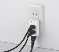 BUFFALO トリプルタップ 雷サージ防止付き BCTAPD01WH