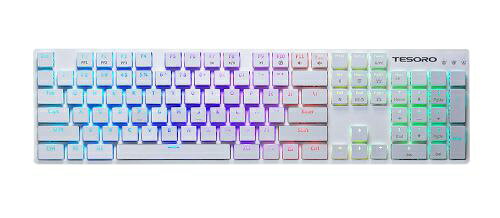 Owltech TESORO TECHNOLOGY USA GRAM XS BLUE WHITE 超薄型青軸メカニカルキーボード