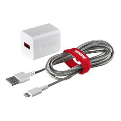 iBUFFALO 2.4A USB急速充電器 BSMPA2404LC2WH
