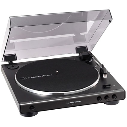 オーディオテクニカ　フルオートターンテーブル ダークガンメタリック [フォノイコライザー内蔵]　AT-LP60X DGM