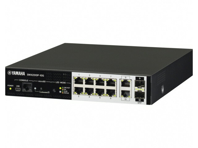 楽天市場】ヤマハ YAMAHA スマートL2 PoEスイッチ 10ポート SWX2210P
