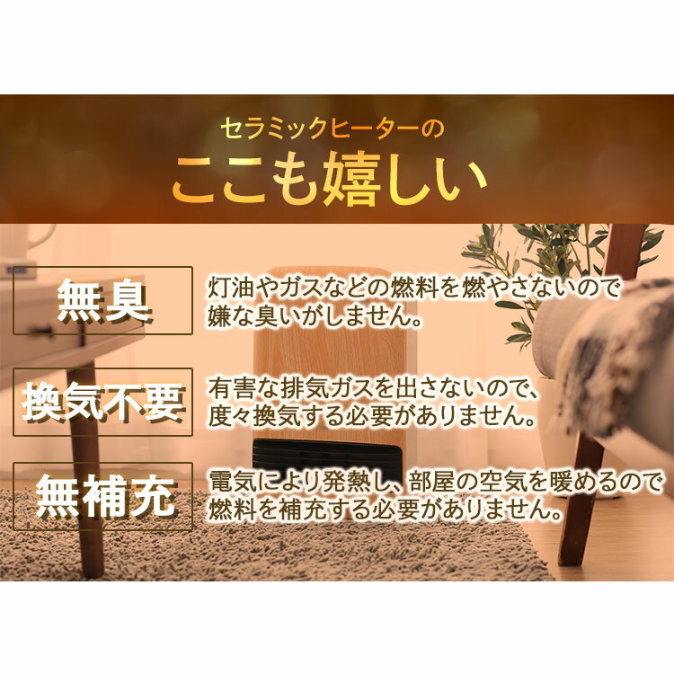 IRIS セラミックファンヒーター JCH-12TD4-NTM