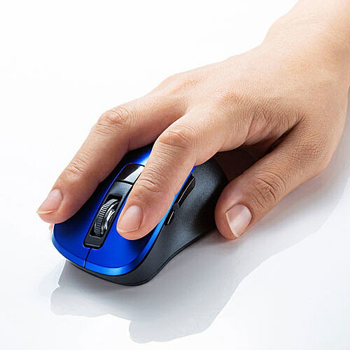 SANWA SUPPLY 静音ワイヤレスブルーLEDマウス MA-WBL153BL