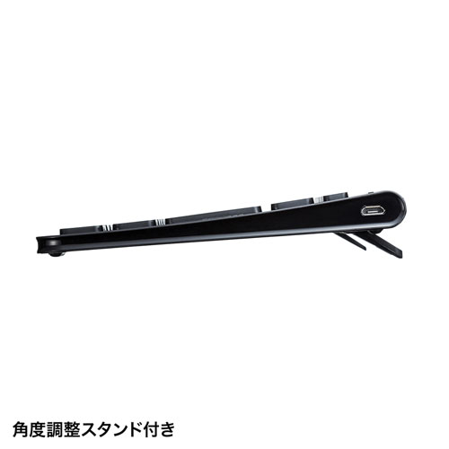 サンワサプライ ワイヤレススリムキーボード SKB-WL31BK