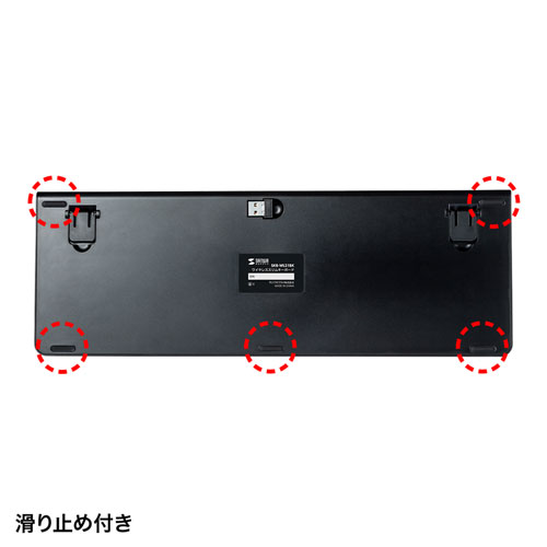 サンワサプライ ワイヤレススリムキーボード SKB-WL31BK