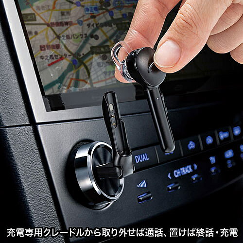 サンワサプライ Bluetoothモノラルヘッドセット MM-BTMH40BK
