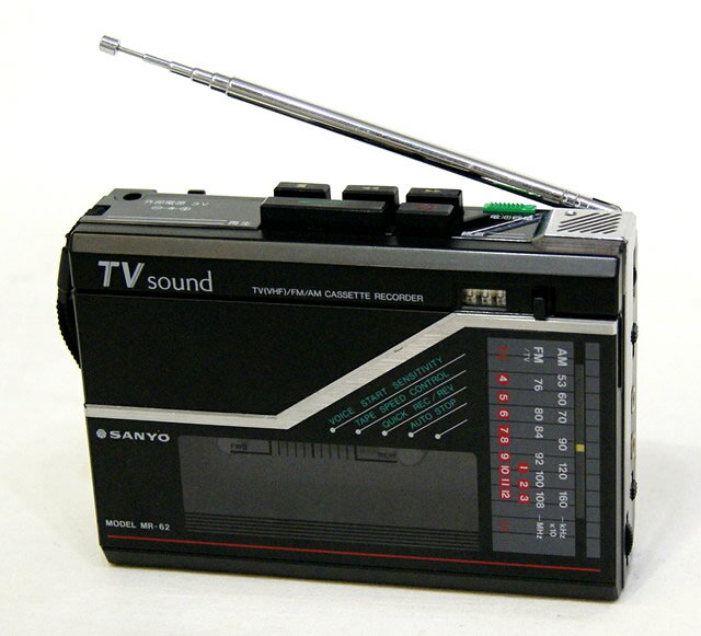 楽天市場】三洋電機 SANYO ラジオカセットレコーダー ブラック MR-62(K