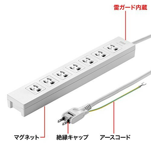 サンワサプライ 電源タップ TAP-F37-3SR