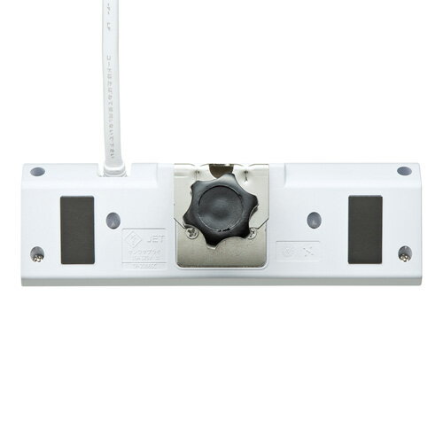 サンワサプライ 便利タップ クランプ固定式 ホワイト TAP-B53W