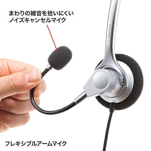 サンワサプライ マルチメディアPCヘッドセット MM-HS519NCN
