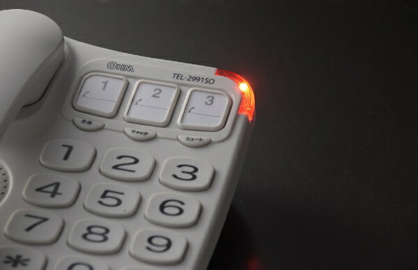 シンプルシニアホン ホワイト TEL-2991SO-W(1個入)