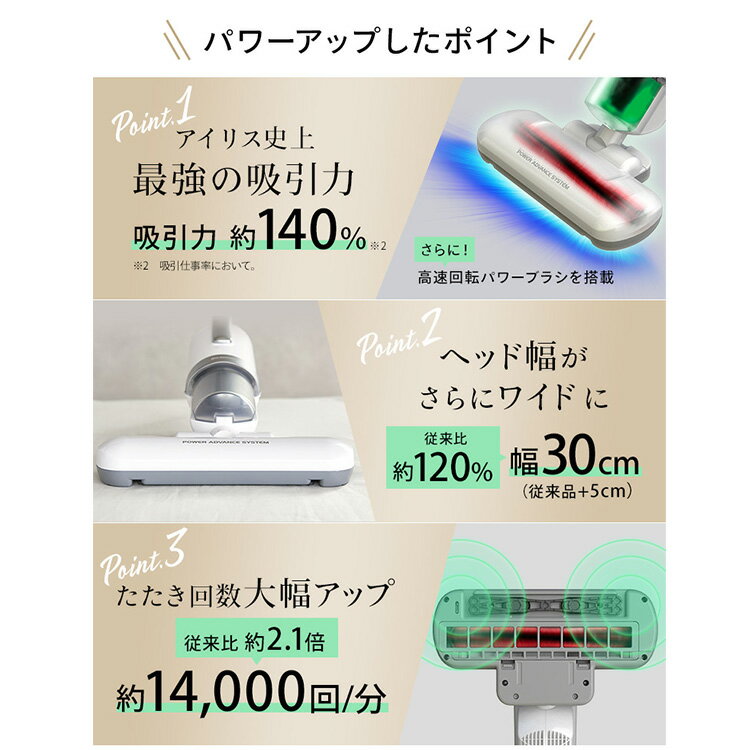 IRIS ACふとんクリーナー ハイパワー IC-FAC4