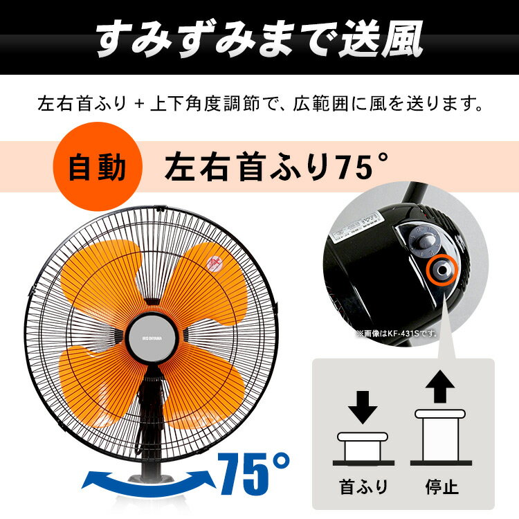 IRIS 工業扇風機 KF-431SE