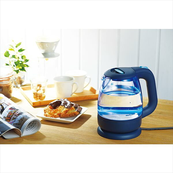 タマハシ アクアグラス電気ケトル 1.2L LEDタイプ MC-713L