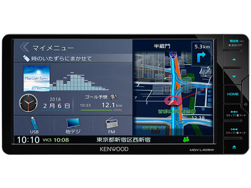 楽天市場】JVCケンウッド KENWOOD 彩速ナビ カーナビ MDV-L505W