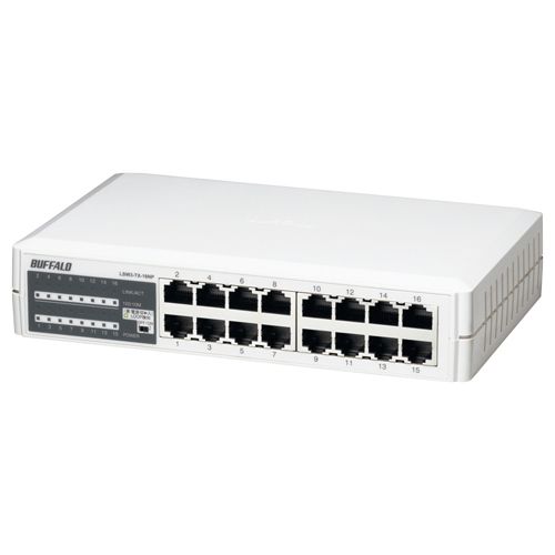 楽天市場】バッファロー BUFFALO スイッチングHub LSW3-TX-8EP/WH