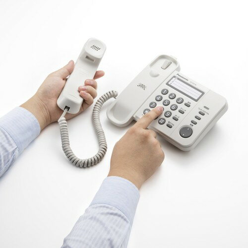 Panasonic デザインテレホン シンプルテレホン VE-F04-W