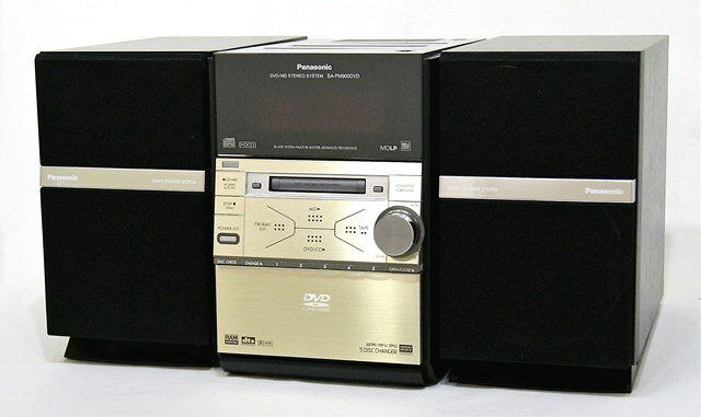 Panasonic DVD内蔵カセット付ミニコンポ SC-PM910DVD-K SC-PM910DVD